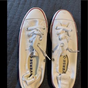 Women’s Converse white slip on sneaker- 8